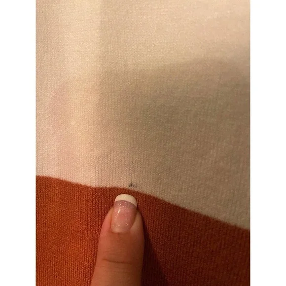 Lascana Womens Sweater Dress Black Cream Terra Cotta Sz 12 US NWT SUPER SOFT - Picture 4 of 5